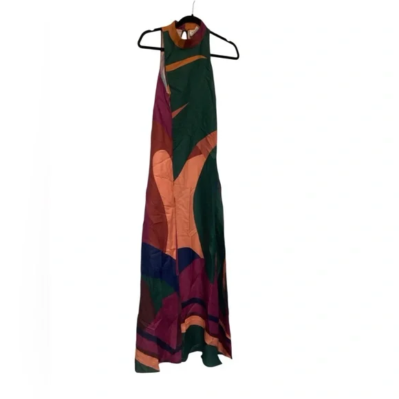 - Anthropologie X FARM RIO Halter Maxi Dress *-2 - Picture 5 of 11